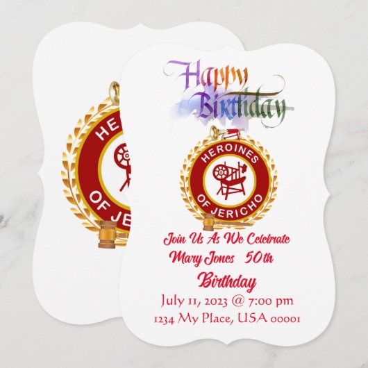 PGMAM Einladung zum Geburtstag (Vorne/Hinten)