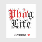 Phở Aufkleber (Blatt)