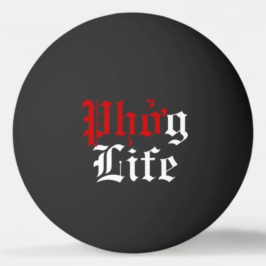 Phở g Life Ping Pong Ball Tischtennisball (Vorderseite)