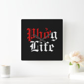 Phở Quadratische Wanduhr (Zuhause)