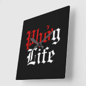 Phở Quadratische Wanduhr (Winkel)