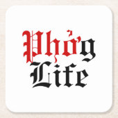 Phở Rechteckiger Pappuntersetzer (Vorderseite)