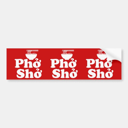 Phở Shở Autoaufkleber (Vorne)