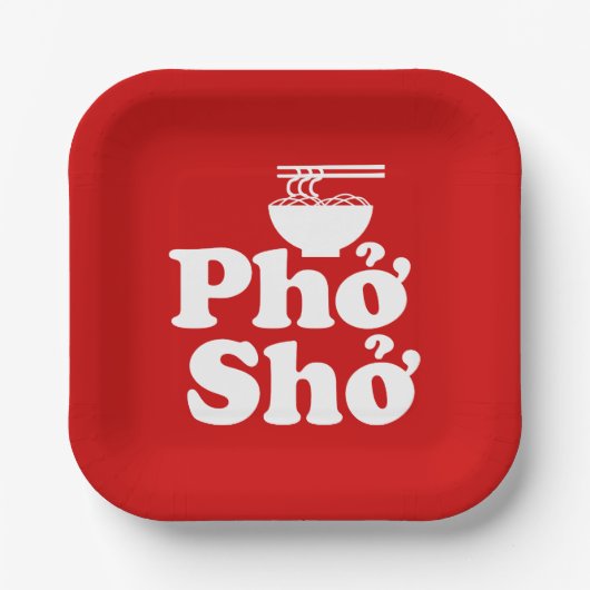 Phở Shở Pappteller (Vorderseite)