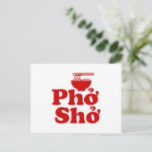 Phở Shở Postkarte (Stehend Vorderseite)