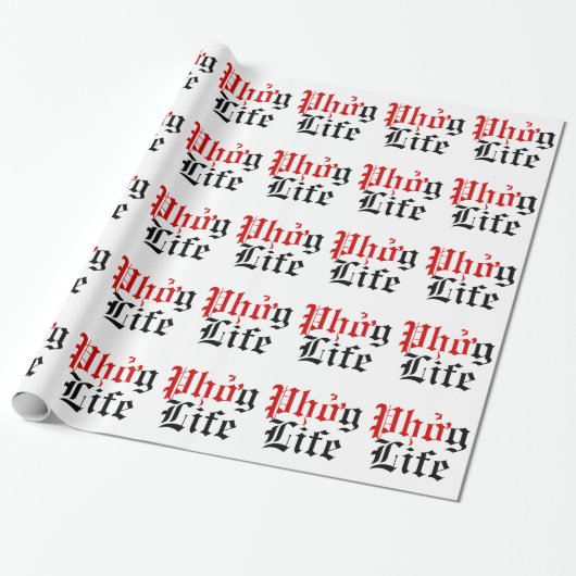 Phởg Leben Geschenkpapier (Ungerollt)