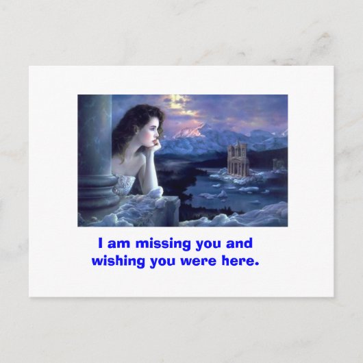 ph-10466, ich bin vermisst Sie und wünschte, Sie w Postkarte (Vorderseite)