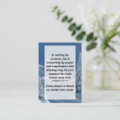 Ph. 4:6 In nichts ist ängstlich, sondern in allem Begleitkarte (Stehend Vorderseite)