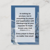 Ph. 4:6 In nichts ist ängstlich, sondern in allem Begleitkarte (Vorderseite)