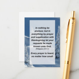 Ph. 4:6 In nichts ist ängstlich, sondern in allem Begleitkarte