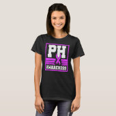 Ph Awareness Pulmonary Hypertension Warrior Ayerza T-Shirt (Vorne ganz)