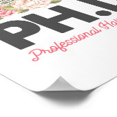 Ph. D Beruflich Hair Dresser Hair Stylist Poster (Ecke)