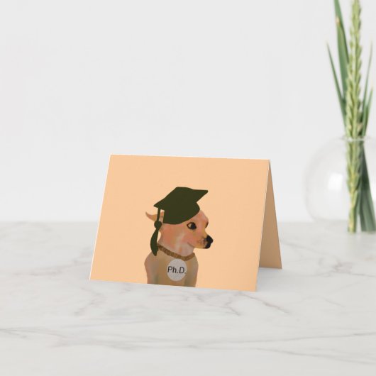 Ph.D. Grad Card Karte (Vorderseite)