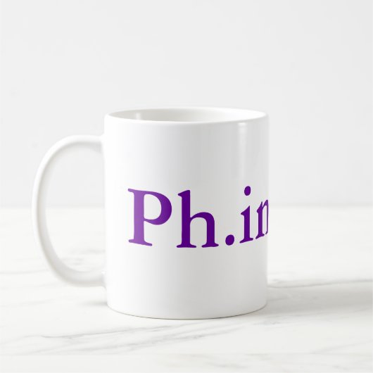 Ph.inishe.d 15 Unze-Tasse Kaffeetasse (Links)