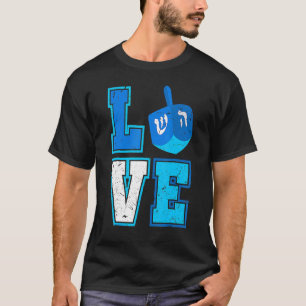 Ph Liebe Chanukka Dreidel Glückliches Chanukka Kos T-Shirt