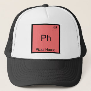 Ph - Pizza House Lustiges Chemie-Element-Symbol Truckerkappe