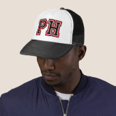 "PH" Trucker-Mütze mit Monogramm Truckerkappe (Beispiel)