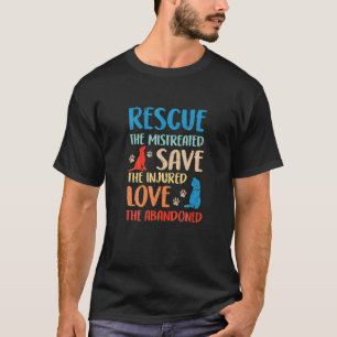 Ph Vintage Tierrettung Hund Katze Kostüm Heimtier  T-Shirt