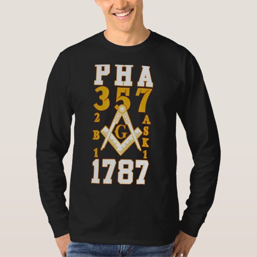 Pha 357 Mason 1987 2b1frag1 Compass Square Vaterla T-Shirt (Vorderseite)