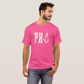 Pha Prince Hall Mason Freemason Masonic Square & C T-Shirt (Vorne ganz)