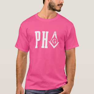 Pha Prince Hall Mason Freemason Masonic Square & C T-Shirt