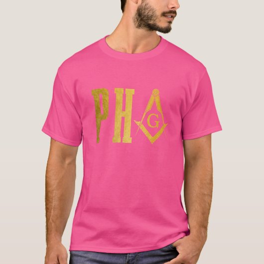 Pha Prince Hall Mason Freemason Masonic Square & C T-Shirt (Vorderseite)