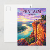 Pha Taem Nationalpark Thailand Postkarte (Vorne/Hinten)