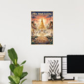 Pha That Luang Laos Vintage Reise Poster (Heimbüro)