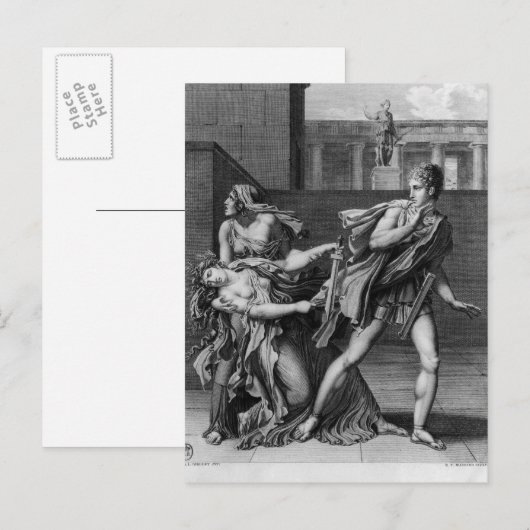 Phaedra, Oenone und Hippolytus Postkarte (Vorne/Hinten)