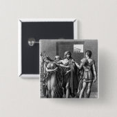 Phaedra, Theseus und Hippolytus Button (Vorne & Hinten)