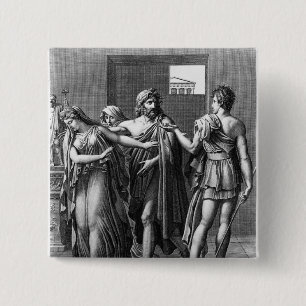 Phaedra, Theseus und Hippolytus Button