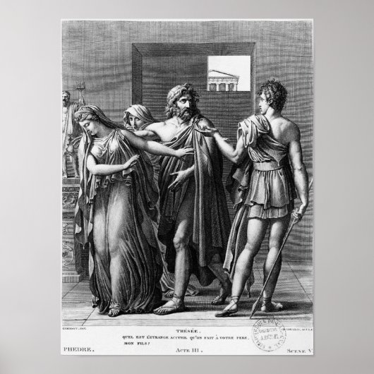 Phaedra, Theseus und Hippolytus Poster (Vorne)