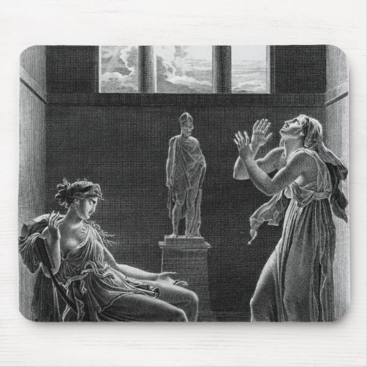 Phaedra und Oenone, Illustration von Tat I Mousepad (Vorne)