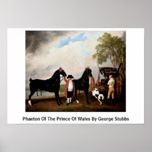 Phaeton des Prinzen von Wales durch George Stubbs Poster