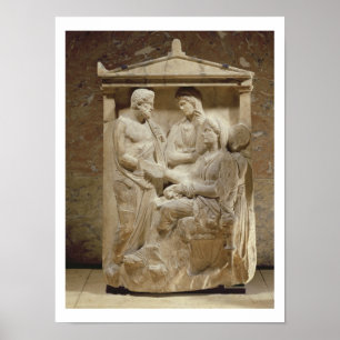Phainippos und Mnesarete Grabstein, der Familie Poster