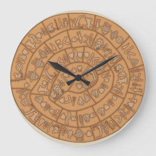 Phaistos Disc Große Wanduhr