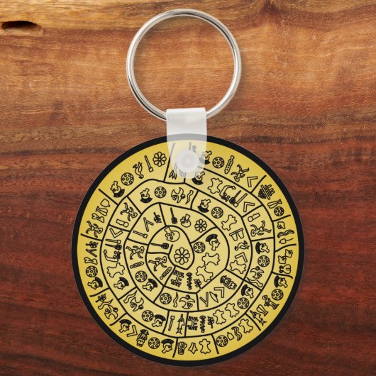 Phaistos Disk von Minoan Kreta Schlüsselanhänger (Vorderseite)