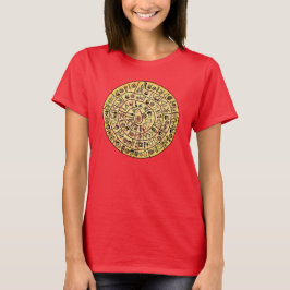 Phaistos Disk von Minoan Krete Distressed T-Shir T-Shirt