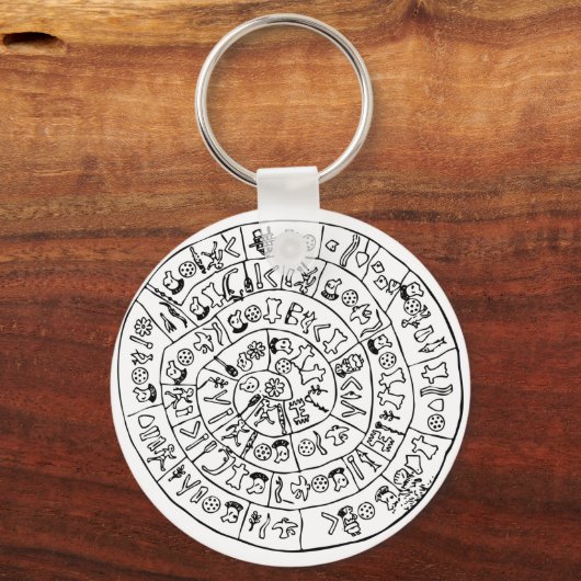 Phaistos-Diskette Schlüsselanhänger (Vorderseite)