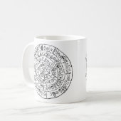 Phaistos Scheibe Kaffeetasse (Vorderseite Links)