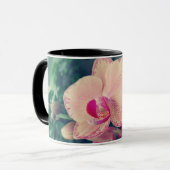 Phalaenopsis polka dot pink Blume floral Tasse (Vorderseite Links)