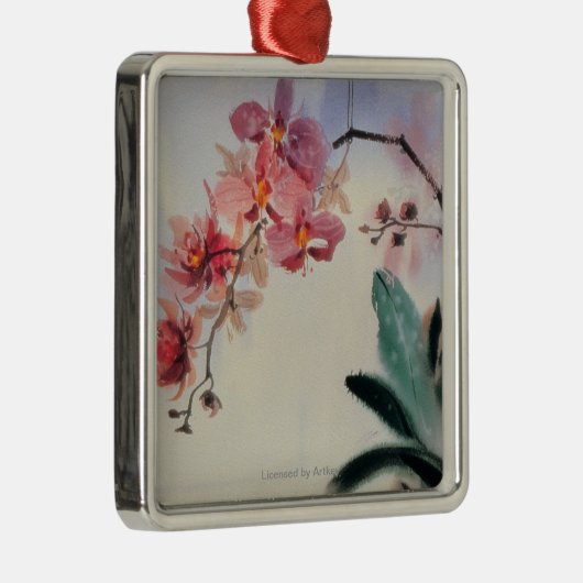 Phalaenopsis Silbernes Ornament (Rechts)