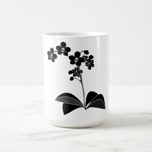 Phalaenopsis Silhouette Kaffee Tasse (Mittel)