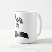 Phalaenopsis Silhouette Kaffee Tasse (VorderseiteRechts)