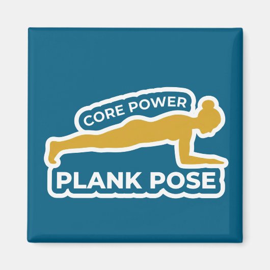 Phalakasana Plank Pose • Core Power Yoga Magnet (Vorne)