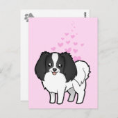 Phalene/Japanerchin-Liebe Postkarte (Vorne/Hinten)