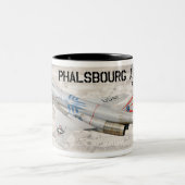 Phalsbourg Flughafen (Frankreich) Zweifarbige Tasse (Mittel)