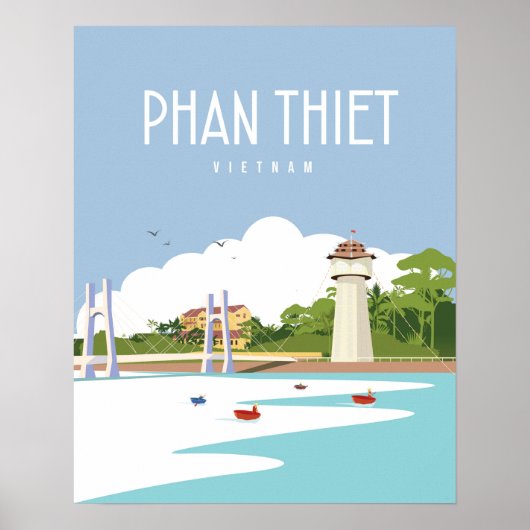 Phan Thiet vietnam | Reiseplakat Poster (Vorne)