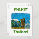Phang Nga Bay, Phuket, Thailand, Postkarte (Vorne/Hinten)