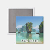 Phang Nga Bay Thailand Travel Magnet (Vorderseite/Rückseite)